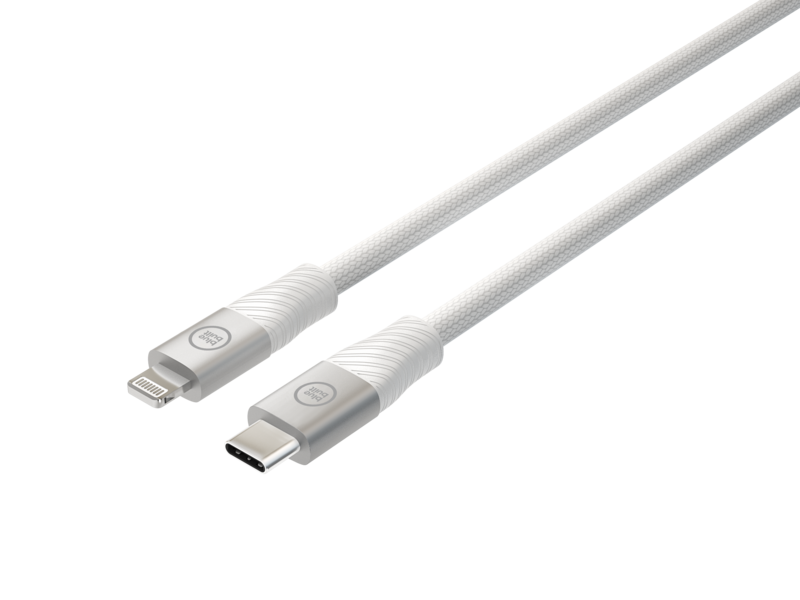 BlueBuilt Usb C naar Lightning Kabel 3m Nylon Wit