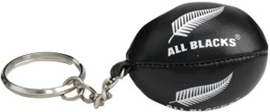 Gilbert All Blacks Sleutelhanger met bal - Zwart, Wit