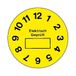 Hein Industrieschilder 20000125479 X testplaque elektrisch getest, geel, Ø35mm, 1 BO=5 stuks, 1