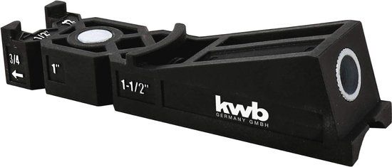 kwb zakgatboorsjabloon/boormal inclusief 9 mm boor, diepteaanslag en TX-20 bit 150 mm, 122 - 38 plaatdiktes