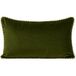 Dalila Housse de coussin en velours lumineux et passementerie rayée