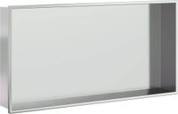 vidaXL Douchebak, zilverkleurig, geborsteld, 62x32x9 cm, roestvrij staal