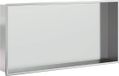 vidaXL Receveur de douche, argenté, brossé, 62x32x9 cm, acier inoxydable