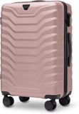 Wings PEAFOWL Collectie - Valise de voyage moyenne - 24 pouces - Or rose - ABS+ - Roues 360°