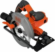 BLACK+DECKER Black & Decker CS1550 Handcirkelzaag, 1500 W, zaagdiepte 66 mm/50 mm (90 °/45 °), zaagblad met parallelaanslag, diameter 190 mm, snelspanhendel, aansluiting voor stofafzuiging