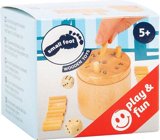 Small Foot - Dobbelspel Super Six Dice - Hout - 4+ jaar
