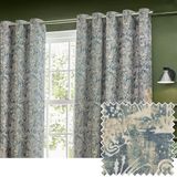 Wylder Tropics Bengaalse Chenille Gordijnen met Ringen