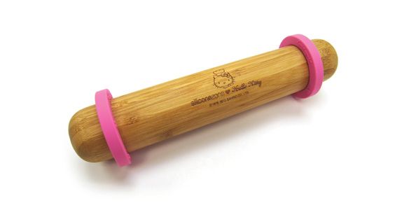 Siliconezone Hello Kitty Raised Rolling Pin - Roze