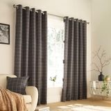 Furn Ellis 168X137 R/TOP CURT Grey, polyester, grijs, 66x54 (168x137cm)