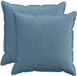 vidaXL - Kussensloop - 2 stuks - Katoensatijn - Blauw - 70 x 70 cm