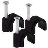 SeKi 12 mm nagelklem 100 stuks zwart
