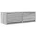 vidaXL meuble TV 80x31x25,5 cm bois de particules gris aspect chêne sonoma