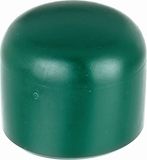 Alberts 855239 paalkap voor ronde metalen paal | kunststof, groen | voor paal-Ø 34 mm | set van 20