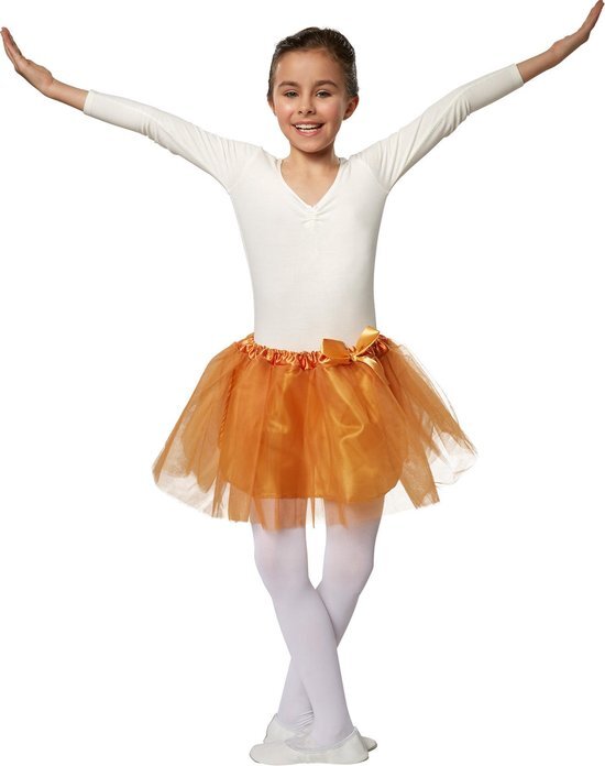 Tectake dressforfun - Kindertutu goud 140 (9-10y) - verkleedkleding kostuum halloween verkleden feestkleding carnavalskleding carnaval feestkledij partykleding - 301930