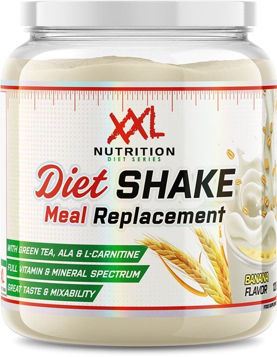 XXL Nutrition Diet Shake - Banaan - 1200g (30 shakes) - Maaltijdvervanger met 46g Eiwit