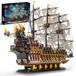 Maquette de bateau pirate - 4364 pièces - Maquette pour adultes - Grand modèle 84 cm