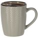 Siaki Koffiemok/theemok - Fishbone - lichtgrijs - 370 ml - mokken - keramiek