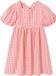 Vertbaudet Robe fille Vichy boutons dos corail