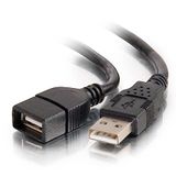 C2G 52108 3m USB 2.0 A mannelijk naar een vrouwelijk verlengkabel - zwart