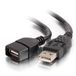 C2G 52108 3m USB 2.0 A mannelijk naar een vrouwelijk verlengkabel - zwart