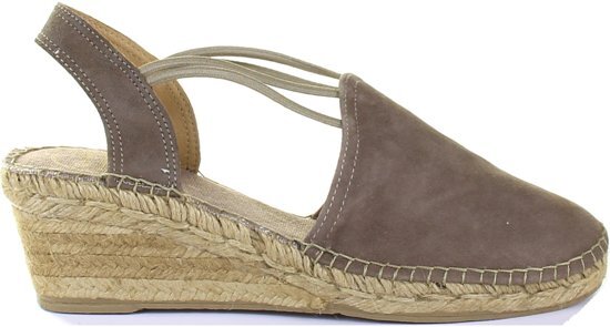 Toni Pons Tremp Dames Espadrilles - Taupe SuÃ¨de - Maat 39