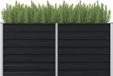 Maison Exclusive - Jardinière surélevée, anthracite, 160 x 80 x 77 cm, acier galvanisé