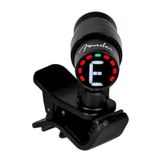 Fender "Bullet" chromatische cliptuner voor gitaar/bas, gekleurd led-display, zwart