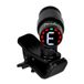 Fender "Bullet" chromatische cliptuner voor gitaar/bas, gekleurd led-display, zwart