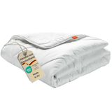 sleepling Basic 100 winterdekbed 150 x 220 cm | warm winterdekbed | Made in EU | Ökotex 100 | wasbaar op 60 graden | warmteklasse garantie | 100% fijne microvezel | wit