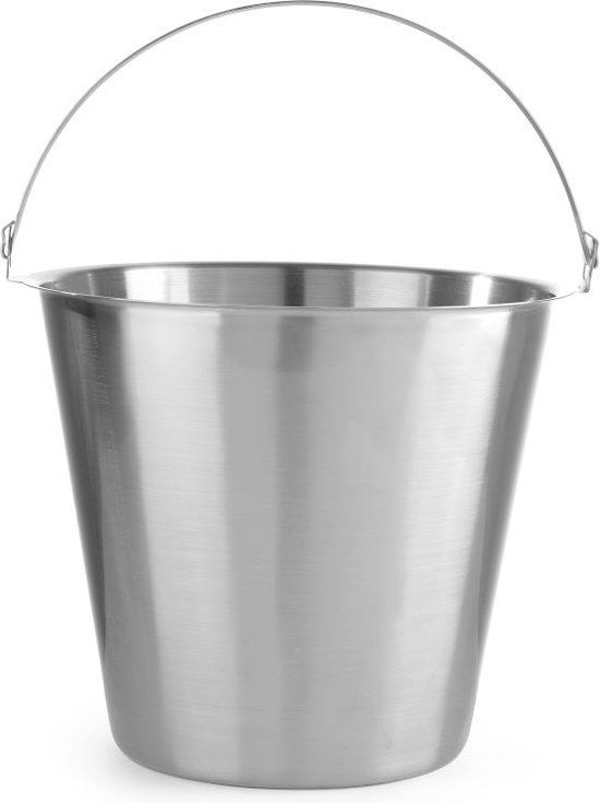 Hendi RVS Emmer met Voet - 12 Liter