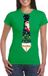 Bellatio Decorations Shoppartners Bv Fout kersttrui t-shirt - groen - met kerstboom stropdas print - voor dames M