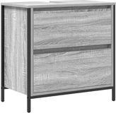 vidaXL Badkamerkast met lades 60x34,5x60 cm grijs Sonoma