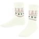 FALKE Shiny Icecrown katoen sokken kinderen wit - maat 27-30