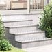 VidaXL Trapmatten 2 st 90 x 30 cm zilver aluminium rechthoekig
