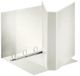ESSELTE Displaymap van PP (3 vakken) met ringen 4-40 - D - f.to maxi - wit - 394753000