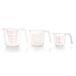 Lacor Set van 3 maatbekers 250, 500 en 1000 ml, afmetingen in ml, kopjes en ounces, stapelbaar, polypropyleen gecoat, BPA-vrij, vaatwasmachinebestendig