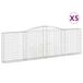 Syfax Gegalvaniseerde stalen gaasbakken, 5 stuks, afmetingen 400x30x120/140 cm
