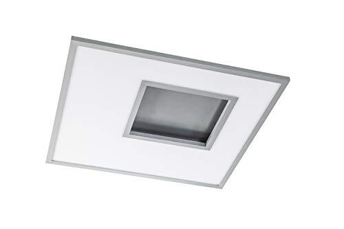 Wofi Plafondlamp, Kunststof, 25 W, Mat, Zilverkleurig