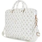 Guess Sac Peony Triangle Logo pour ordinateur portable 16 pouces, Blanc