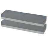 Gerimport Pierre à aiguiser / Pierre à aiguiser - 2x - 20 cm - Double face - Grain fin et grossier
