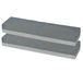 Gerimport Pierre à aiguiser / Pierre à aiguiser - 2x - 20 cm - Double face - Grain fin et grossier