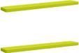 vidaXL - 2-delige Bankkussens VUGHT - 2 st - 100% Polyester - Heldere Groen