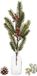 Feeric lights & Christmas branche - vert - avec baies - 52 cm - plastique - décoratif