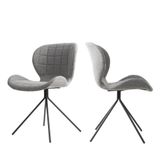 Drawer Zuiver OMG Eetkamerstoelen Licht Grijs - Set van 2