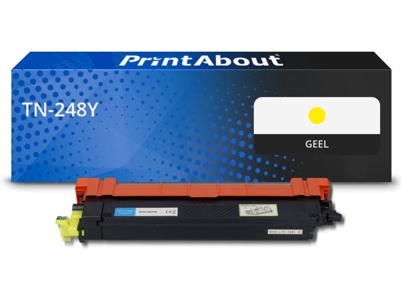 PrintAbout Toner TN-248Y Geel geschikt voor Brother
