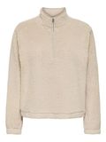 ONLY Onlnew Dallas L/S Highneck Zip Swt Noos Dames Pumice Stone XXL