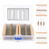 Carehabi Weerstandssortiment 1000 stuks – 1/4 W metaallaagweerstanden kit (73 waarden, 1 ohm - 1 m ohm) – precisieweerstandsset voor Arduino, Raspberry Pi en doe-het-zelf elektronica-projecten