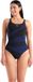 Arena Isabella Wing Back Badpak Dames - Zwart / Marine | Maat: 38