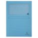 Exacompta - Set van 100 plasticvrije venstermappen SUPER 160 g/m² - pastelkleuren - PEFC™ gecertificeerd - 22 x 31 cm - A4 - helderblauw
