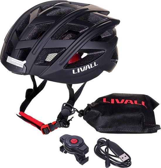 Livall BH60SE Neo Smart Fietshelm - Zwart - Maat L (55-61 cm) - LED - Unisex